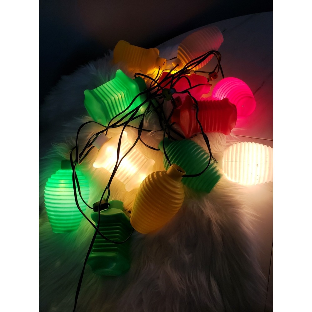 Lot 2 Strings Noma Beehive & Lantern Patio Camper Blow Mold Lights RV